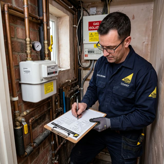 Gas safety certificate inspection by Finflo Limited